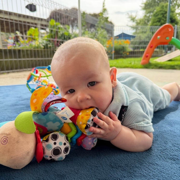 Busy Bees Cambridge infant baby tummy time