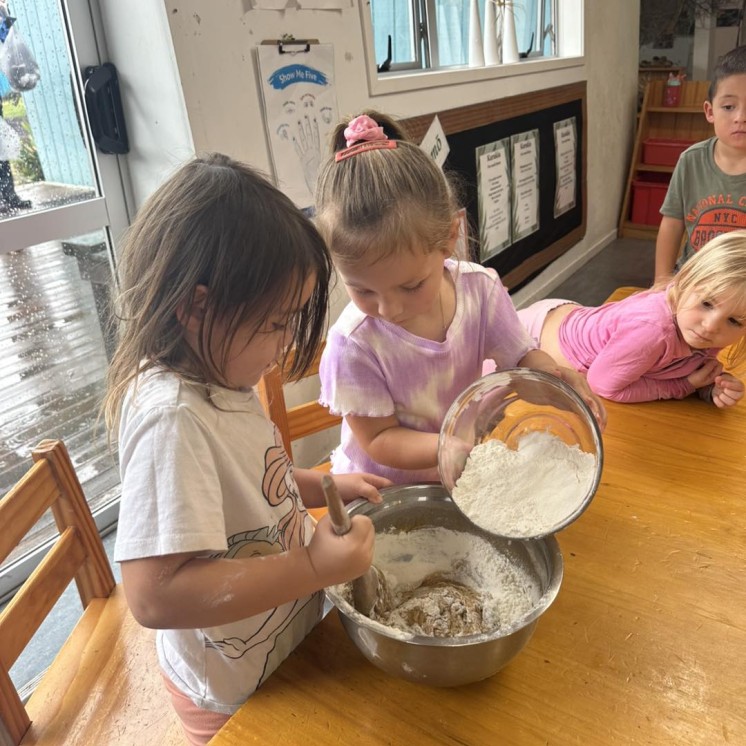 Coopers Beach girls baking together