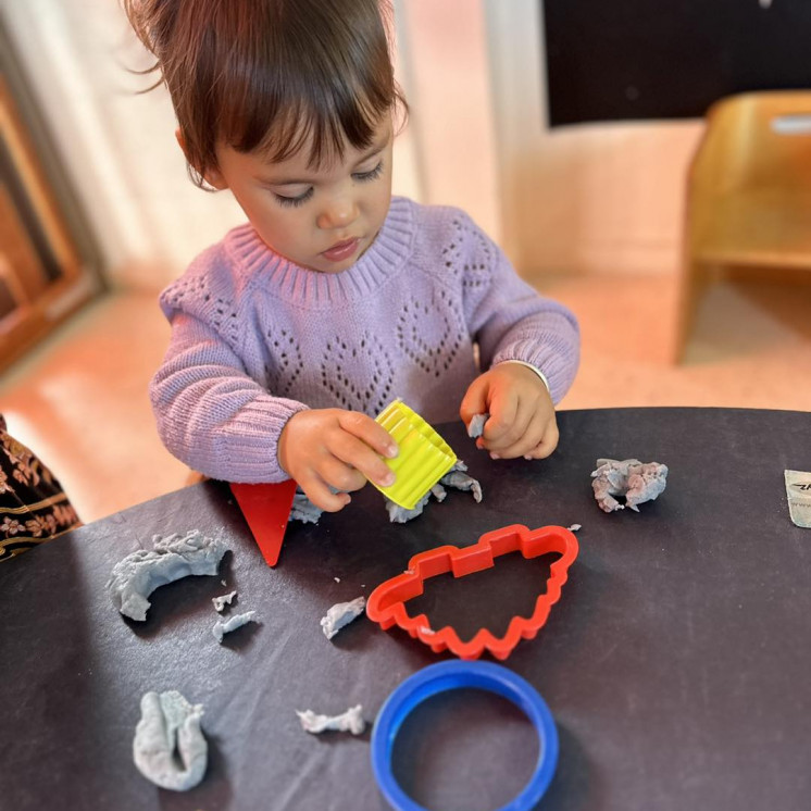 Playdough fun at Busy Bees Kawatiri