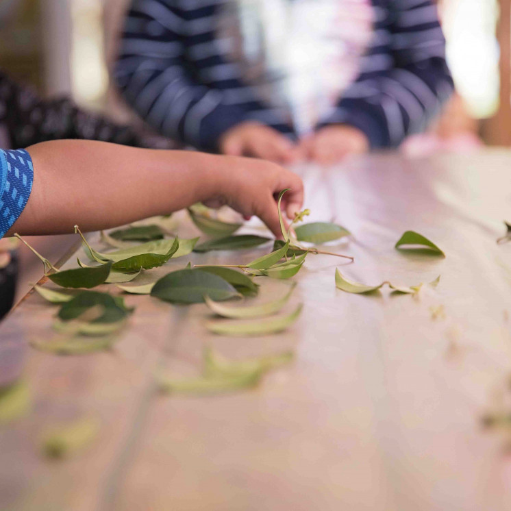 Busy Bees Manchester St kids playing with nature