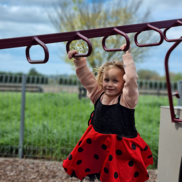 Girl playing on the jungle gym at Busy Bees Napier Road