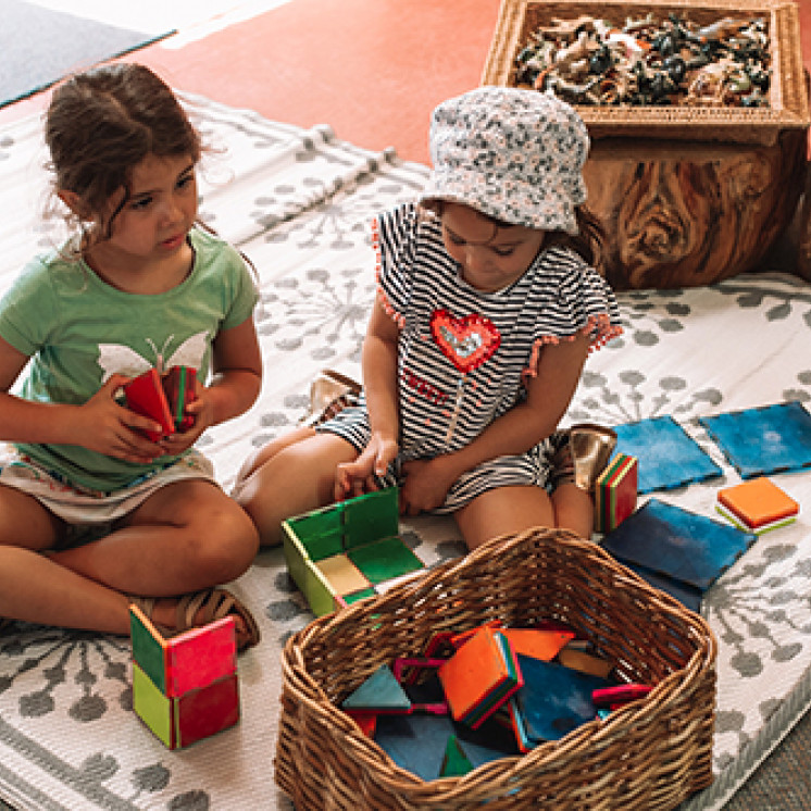 Children playing with resources at Busy Bees Putaruru