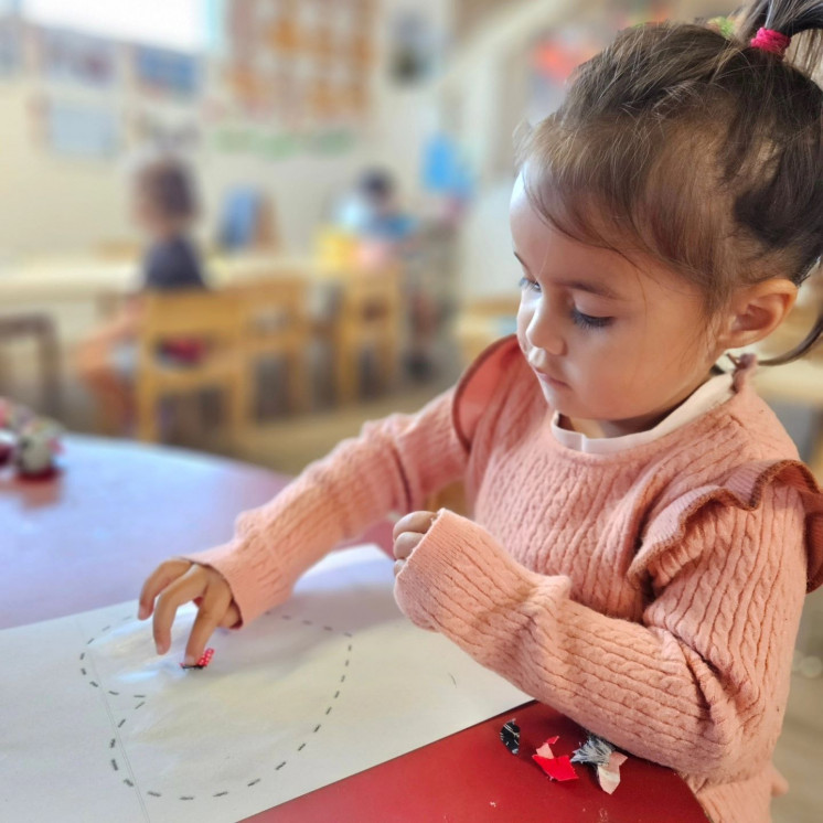 Writing and reading at Busy Bees Ruakaka