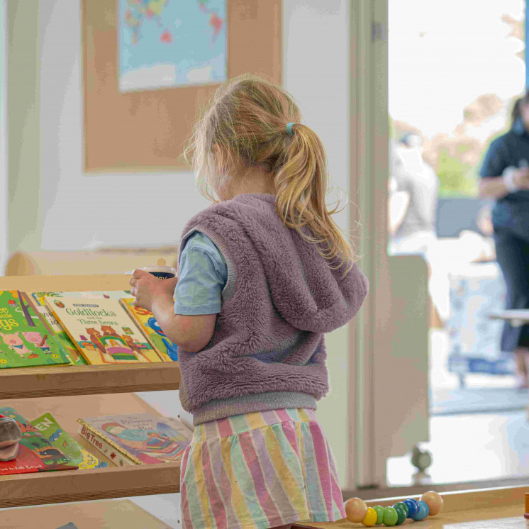 Early literacy and a love of book at Busy Bees Stoke childcare