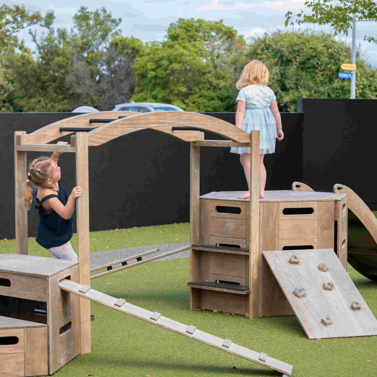 Outdoor play at Busy Bees Childcare Stoke