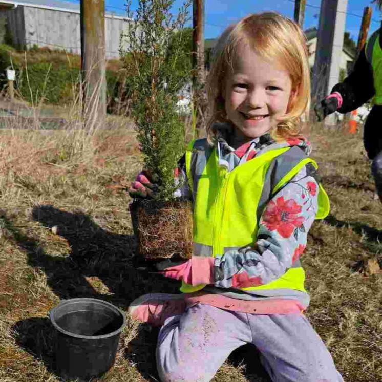 Busy Bees Taupo Kids Planting plants