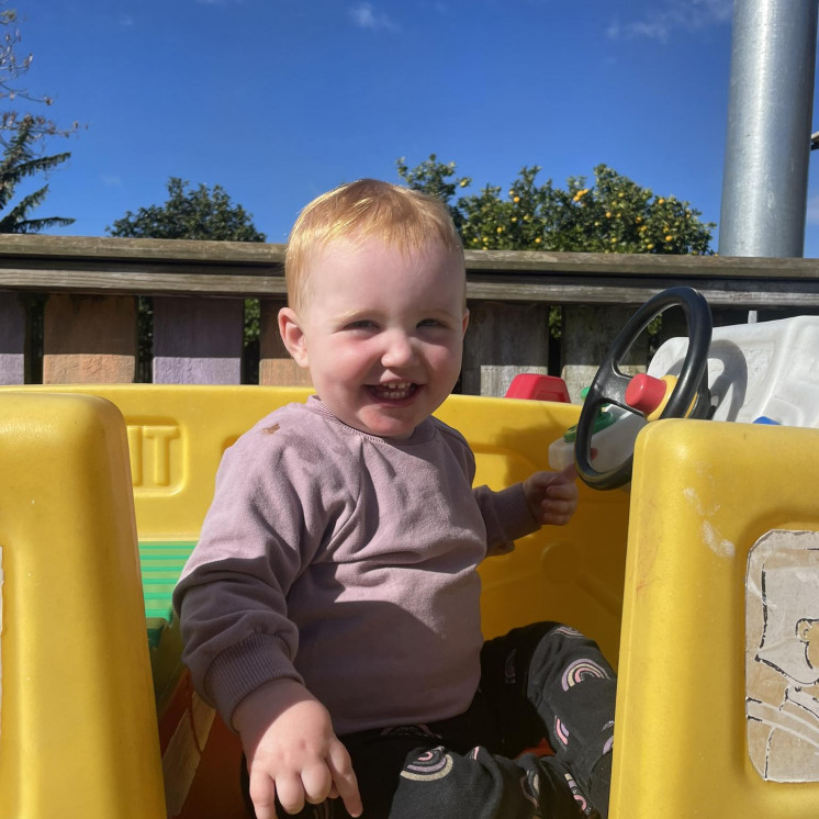 Busy Bees Wellington Street happy baby full of smiles