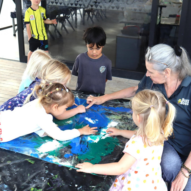 Busy Bees Tairāwhiti childcare in Gisborne discovery through sensory play