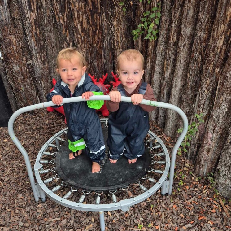 Busy Bees Tairāwhiti childcare in Gisborne outdoor jumping
