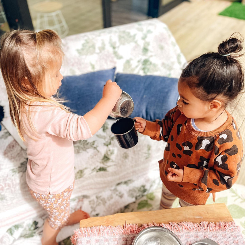 Tea party in the toddlers room at Little Coasties